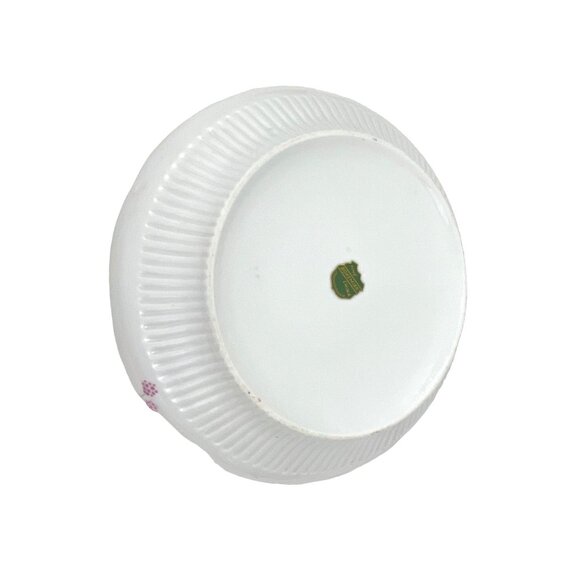 Bohemian Vintage Porcelain Soup Tureen With Lid & Handles Floral Design White & - Picture 8 of 8